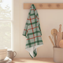 Load image into Gallery viewer, Xmas Plaid Kitchen Tea Towel