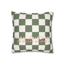 Load image into Gallery viewer, Christmas Checker Two-Sided Pillowcase