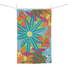 Load image into Gallery viewer, Bold Florals Kitchen Tea Towel