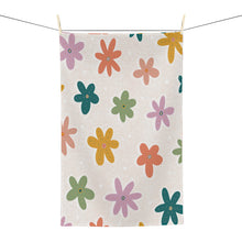 Load image into Gallery viewer, Retro Floral Kitchen Tea Towel