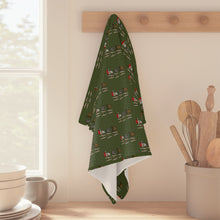 Load image into Gallery viewer, Santa, Bell and Rudy Kitchen Tea Towel