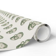 Load image into Gallery viewer, Green Santa Wrapping Paper