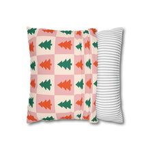 Load image into Gallery viewer, Checkered Tree Two-Sided Christmas Pillowcase