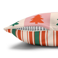 Load image into Gallery viewer, Checkered Tree Two-Sided Christmas Pillowcase
