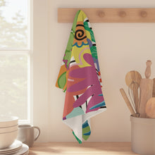 Load image into Gallery viewer, Bold Floral Kitchen Tea Towel