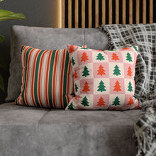 Load image into Gallery viewer, Checkered Tree Two-Sided Christmas Pillowcase