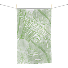 Load image into Gallery viewer, Tropical Leaves Kitchen Tea Towel