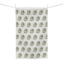 Load image into Gallery viewer, Classic Green Santa Kitchen Tea Towel
