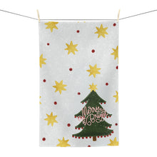 Load image into Gallery viewer, Merry &amp; Bright Kitchen Tea Towel
