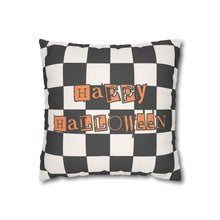 Load image into Gallery viewer, Two-Sided Halloween Checker Pillowcase
