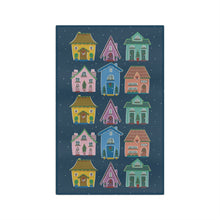 Load image into Gallery viewer, Christmas Village Kitchen Tea Towel
