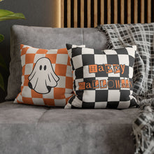 Load image into Gallery viewer, Two-Sided Halloween Checker Pillowcase

