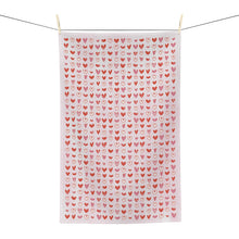 Load image into Gallery viewer, Hearts Kitchen Tea Towel
