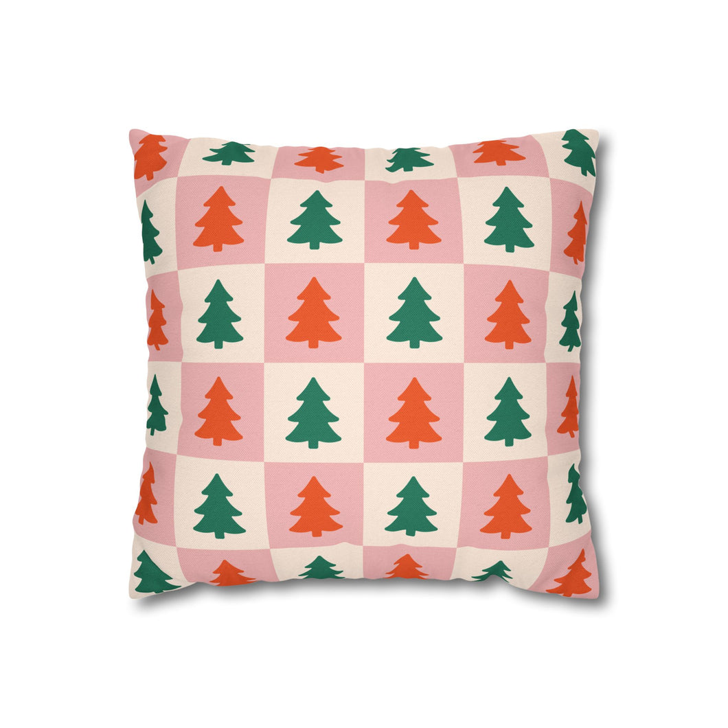 Whimsical Two-Sided Christmas Pillowcase