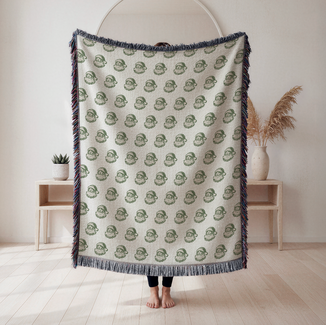 Cozy Woven Santa Blanket