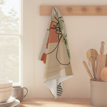 Load image into Gallery viewer, Geo Floral Kitchen Tea Towel
