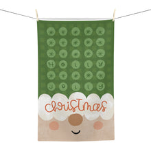 Load image into Gallery viewer, Holly Jolly Elf Kitchen Tea Towel
