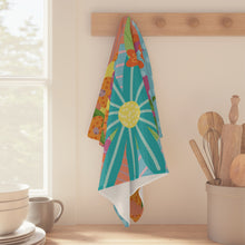 Load image into Gallery viewer, Bold Florals Kitchen Tea Towel
