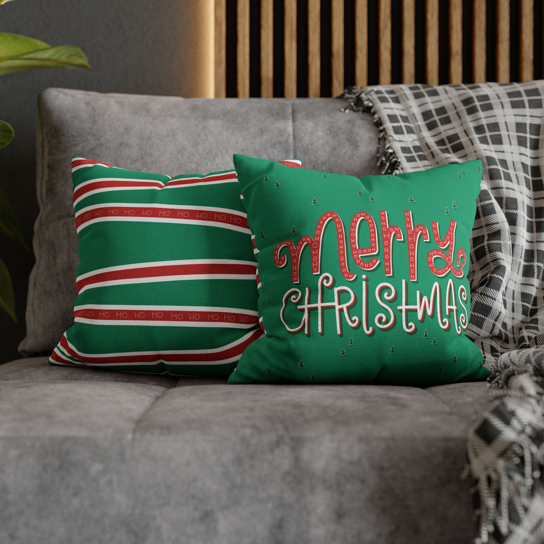 Merry Christmas Double Sided Pillow Cover